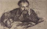 Edgar Degas Study for Edmono Duranty oil painting artist